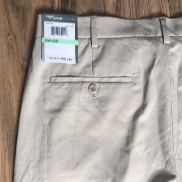 Links Edition beige khaki pants NWT silver lining size 34x32 - Picture 8 of 11